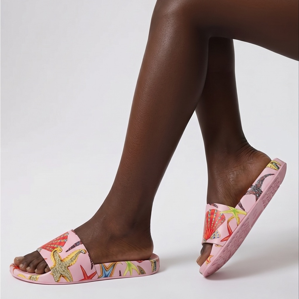 New Authentic Versace Trésor de la Mer Slide Sandal (Women)